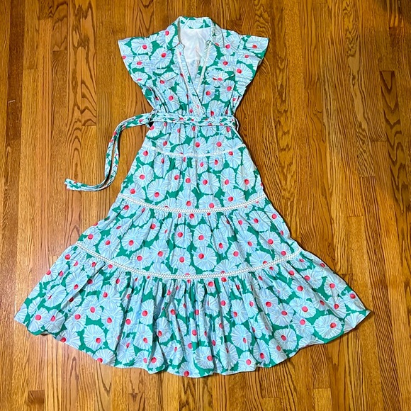 Derek Lam Dresses & Skirts - Derek Lam “Crosby” Dress. Green floral. Medium. NWOT. Host Pick! 💃🏼